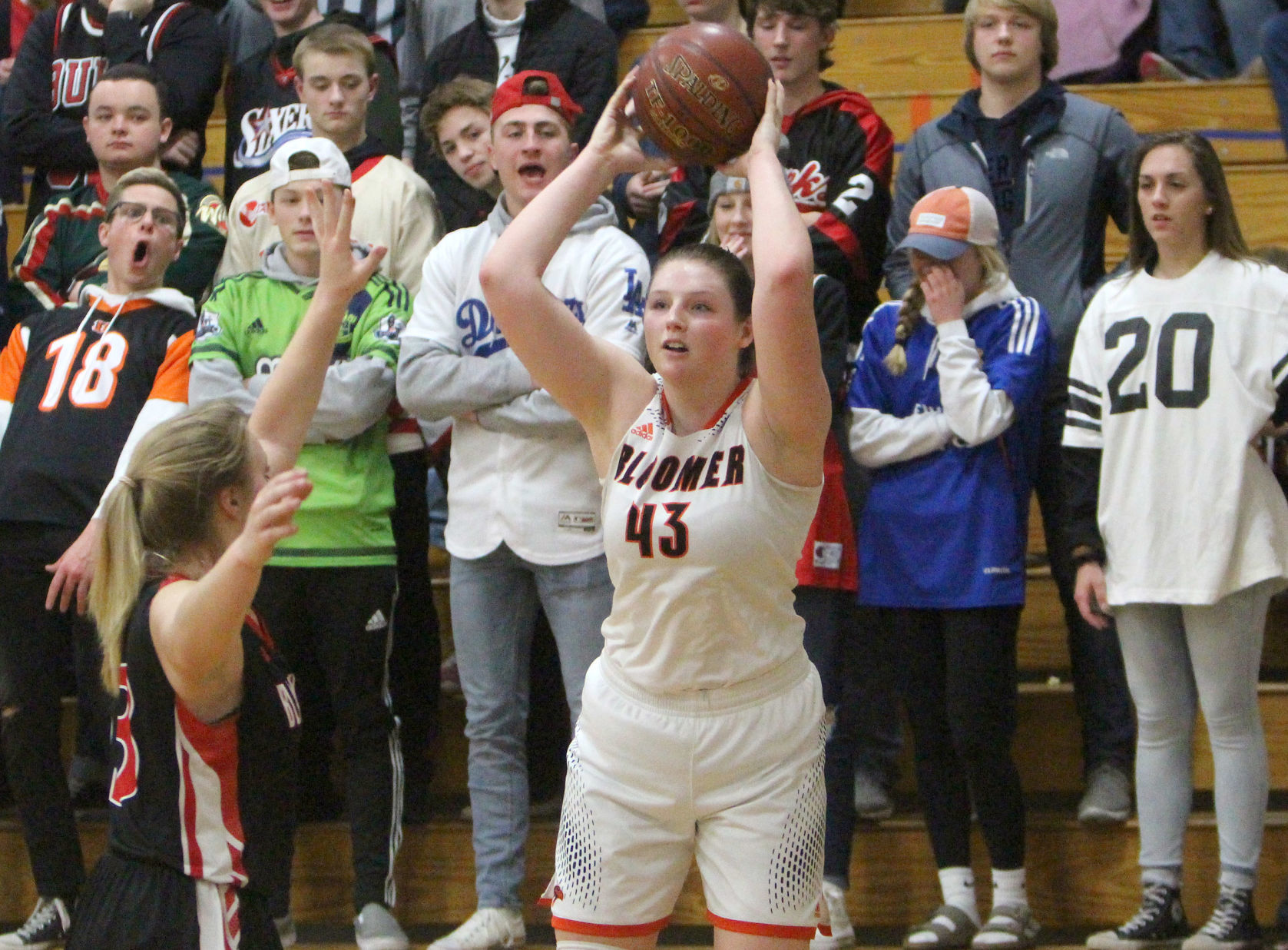 Baldwin-Woodville at Bloomer girls basketball 2-22-19